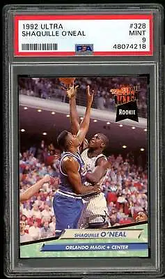 Shaquille O'Neal Rookie Card 1992-93 Ultra #328 PSA 9 • $35