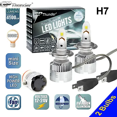 2x Mini H7 CSP LED Headlight Conversion Kit Low High Beam Bulb Lamp 6000K • $10.99