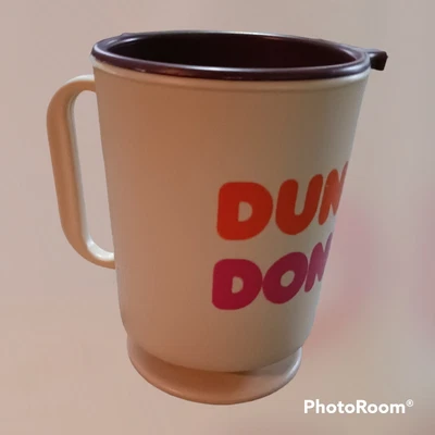 $13.99 • Buy Vintage Dunkin’ Donuts Plastic Travel Coffee Mug Cup With Lid