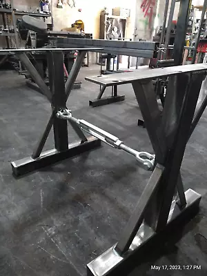 Metal Table Legs Turnbuckle Steel Base Iron Table Base Custom Sizes Legs • $530