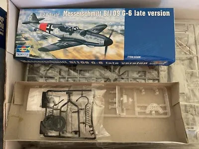 Trumpeter 1/24 Scale Messerschmitt Bf 109 G-6 Late Ver Kit - 02408 New Old Stock • $136.85