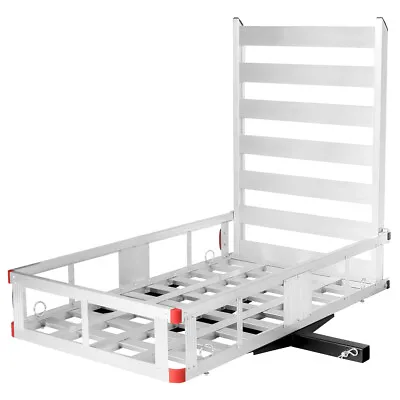 50 X29.5 Aluminum Cargo Carrier W/ Ramp Hitch-Mounted Mobility Carrier • $229.59