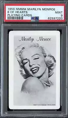 1956 Nmmm Playing Cards Marilyn Monroe 6 Of Hearts Psa 9 *ds15009 • £95.55