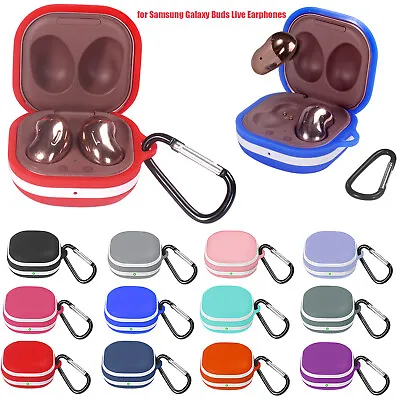 Silicone Protective Case Cover With Hook For Samsung Galaxy Buds Live Earphones • $10.05