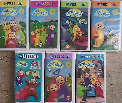 7 Teletubbies VHS Tape Lot Big Hug Funny Day Favorite Things Nursery Rhymes + • $49.99