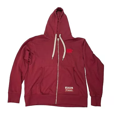 Papa Johns Zip Hoodie Maroon (Sauce) Mens Medium • $27