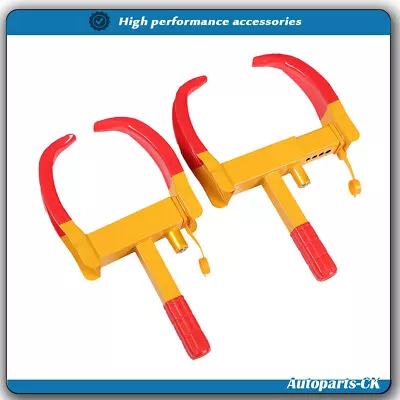 2×Anti-Theft Wheel Lock Clamp Boot Tire Claw Trailer For Auto Car Truck Towing • $26.59