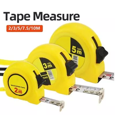 New Tape Measure Metric Metal Meter Ruler Steel Retractable Measuring Ruler • £4.62