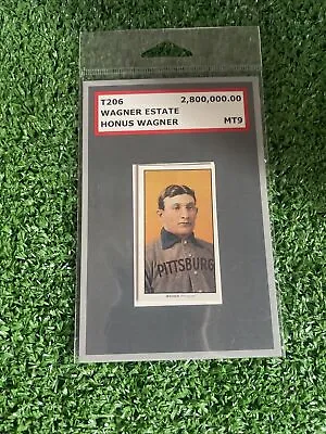 T206 Reprint: Honus Wagner Piedmont 9 MINT Coa Of The $ 2.8 Million Card  • $7.20