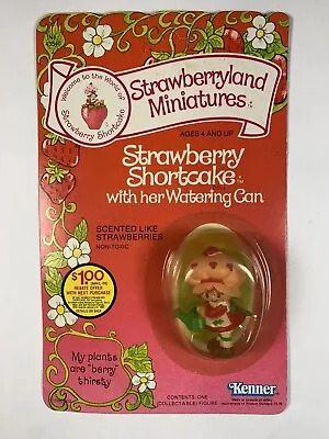 VTG Strawberryland Miniatures Strawberry Shortcake WATER CAN Kenner 1982 • $36