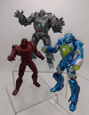 Lot Of 3 Hasbro 2010 Marvel Universe Iron Monger Crimson Dynamo & Aquatic Iron • $34.99