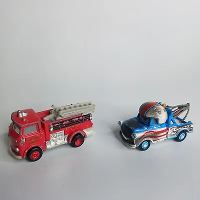 Disney Pixar CARS TOW MATER The GREATER BURNT CANNONBALL Diecast Fire Truck  • $20