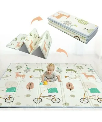 £34.99 • Buy Baby Folding Mat Play Mat Extra Large Foam Playmat Crawl Mat Reversible