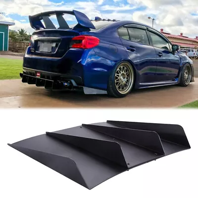 Rear Diffuser 4 Shark Fins Bumper Splitter Spoiler For Subaru WRX STI 2013-2021 • $57.11