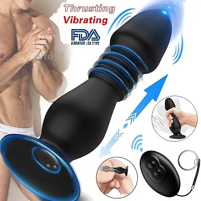 Male Prostate Massager Vibrator Thrusting Anal Butt Plug Dildo Sex Toys For Men • $20.77