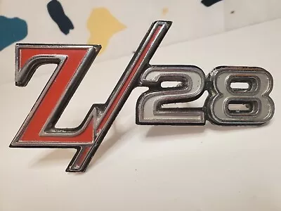 $64.99 • Buy Vintage Original Chevy Chevrolet Camaro Z/28 Grill Emblem Red Black Chrome