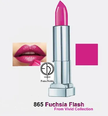 Maybelline Color Sensational Vivid Lipstick 865 Fuchsia Flash • $59.99