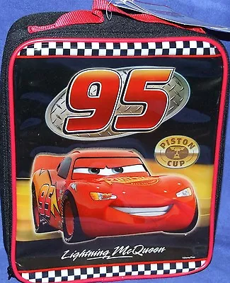 Disney Pixar CARS Movie Lightning McQueen INSULATED Lunch Bag New Box 10 X 8 X 4 • $34.99