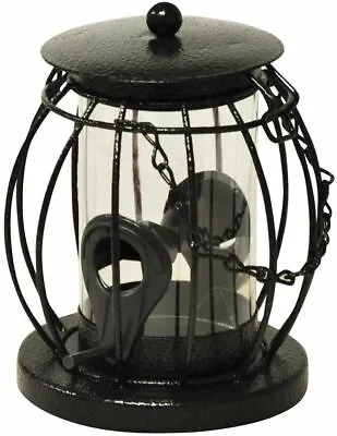 £6.97 • Buy Mini Lantern Shaped Squirrel Guard Proof Metal Hanging Caged Bird Seed Feeder 