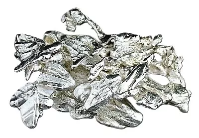 108.3 Grams 3.82 Ounce 2 2/5 X 1 2/3 Inch Casted Solid Silver Nugget EBS1373B • $311.99