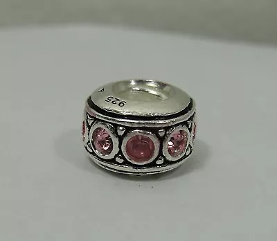 Authentic Chamilia Charm Pink And Black Sterling Silver .925 Pendant #C334 • £19.41