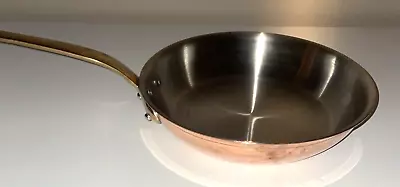 Williams Sonoma Made In France 10  Solid Copper Skillet With Stainless Interior • $140