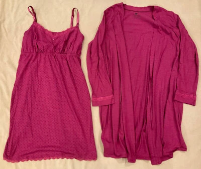 £21.32 • Buy Two Hearts Maternity XL Womens Nursing Nightgown Robe Hospital Set