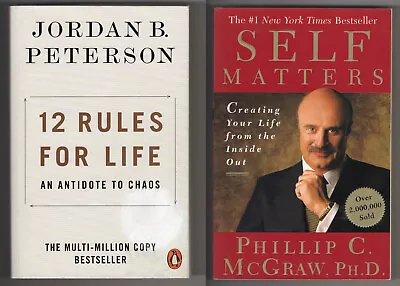 $10 • Buy JORDAN PETERSON 12 Rules For Life DR PHIL McGRAW Self Matters Psychology Help