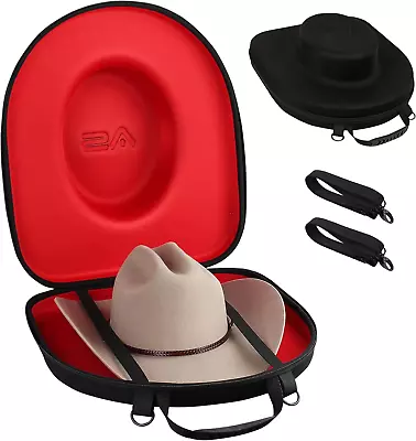 Hat Carrier Case For Travel-Crush Proof Cowboy Hat Case Box Storage Organizer Pr • $172.66