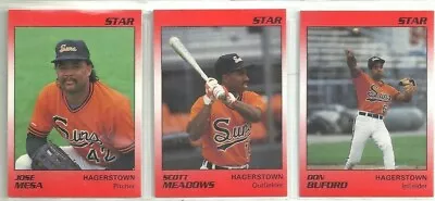 1990 Star Hagerstown Suns 28-card Orioles Minor League Team Set Jose Mesa • $6.95