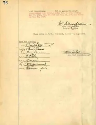 Thomas A. Edison Charles A. Edison - Meetings Of Meeting - Autographed Stocks & • $1480