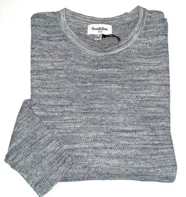 Goodfellow Mens Pullover Sweater XXL Gray Textured Crew Neck Long Sleeve NWT • $15.50