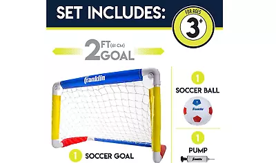 Sports Kids Mini Soccer Goal Set Backyard Indoor Mini Net And Ball Set 24 X16  • $39.99