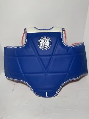 Taekwondo Solid Reversible Red/Blue Chest Protector/Guard Size 1 NWOT • $34.19