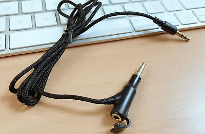 3.5mm 3Pole Male To 3.5mm 4Pole Male Plug 4 Pole Female Jack Audio Adapter Cable • £4.95