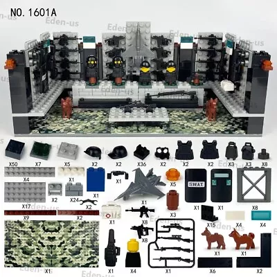 MOC WWII Military Base Weapon Barrier Roadblock Box Scene Building Blocks Bricks • $11.79