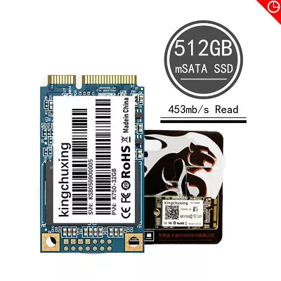 Kingchuxing  MSATA III 512GB 256GB 128GB SSD Solid State Hard Drives Laptop US • $105.99