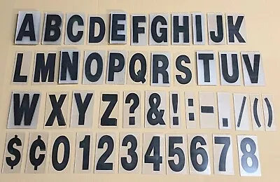 Vtg Plastic Marquee Sign 6  Alphabet Letter A-Z Number Punctuation 7  Overall • $4