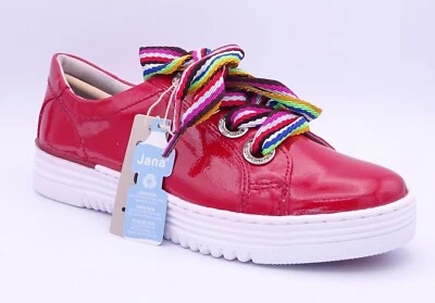 £26.95 • Buy Jana Women's Red Lace Up Flat Sneakers Shoes Size UK 4 EUR 37