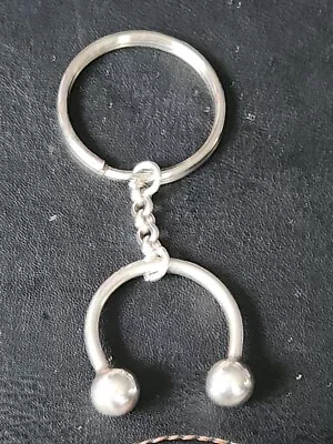 Vintage Sterling Silver Horseshoe Men's Women's Screwable Key Chain Ring Lot • $65