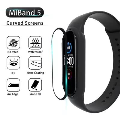 Smartwatch Protective Film Watch Screen Protector Bracelet For Xiaomi Mi Band 5 • £3.80