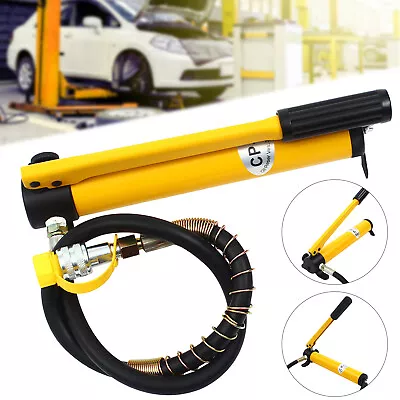 10-Ton Portable High Pressure Hydraulic Hand Pump 10000Psi Manual Hydraulic Pump • $50.35