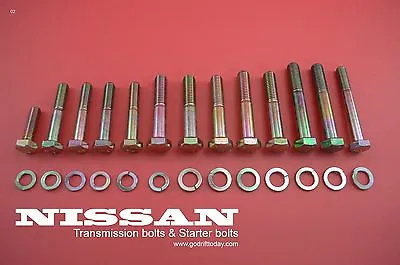 09 Transmission Bolt Kit For Nissan SR20DET SR20DE S13 S14 SR20 SR Starter Bolts • $29.99