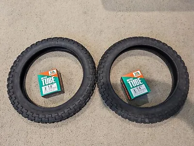 Two(2) Duro 14x2.125 (57-254) Bicycle Tires & 2 Tubes  Black Comp 3 Style • $36.99