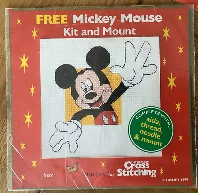 Cross Stitch Kit - Mickey Mouse Picture • £2.50