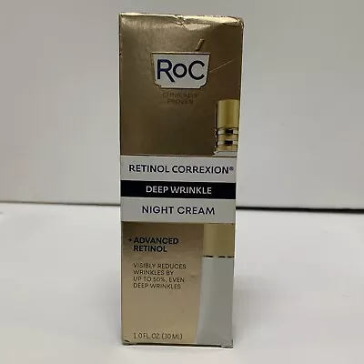 RoC Retinol Correxion Deep Wrinkle Night Cream+ Advanced Retinol   1.0 Oz  #210 • $14.50