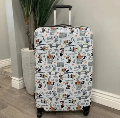 Disney Minnie Mouse Hardshell Spinner Luggage 28” Luggage Suitcase Bonjour Paris • $99.99