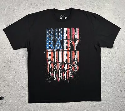 Motionless In White Burn Baby Burn The Used U.S. Tour Black T-Shirt Size XL • $15