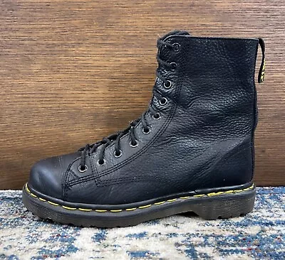 Vtg Dr. Martens Boots Black Leather England Made 90’s Womens 8 UK 6 8015 Rare! • $139.99