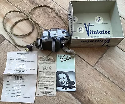 GILBERT VITALATOR MASSAGER Vibrator Vintage 1954 W/paperwork Works! • $39